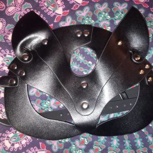 Leather Cat Mask